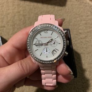 Michael Kors Watch Pink Acrylic